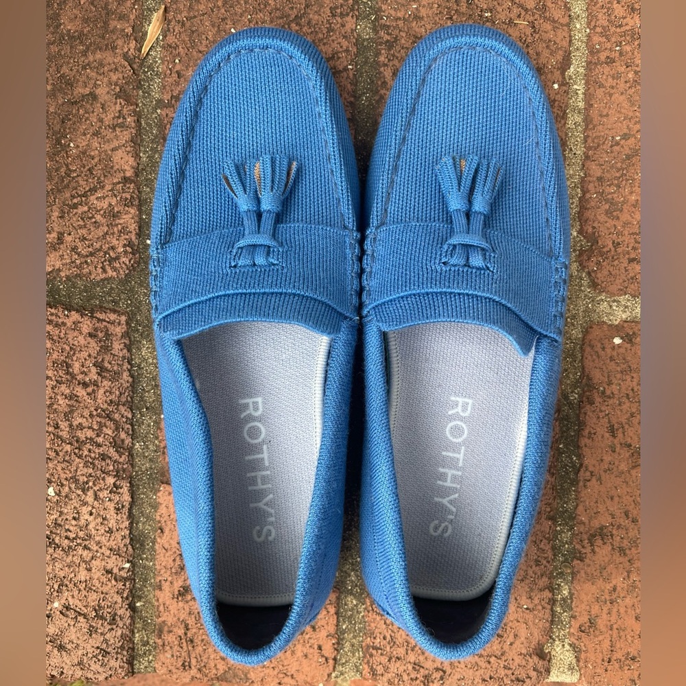 ROTHY’S The Driver Casual Loafers Shoes - Azul Blue